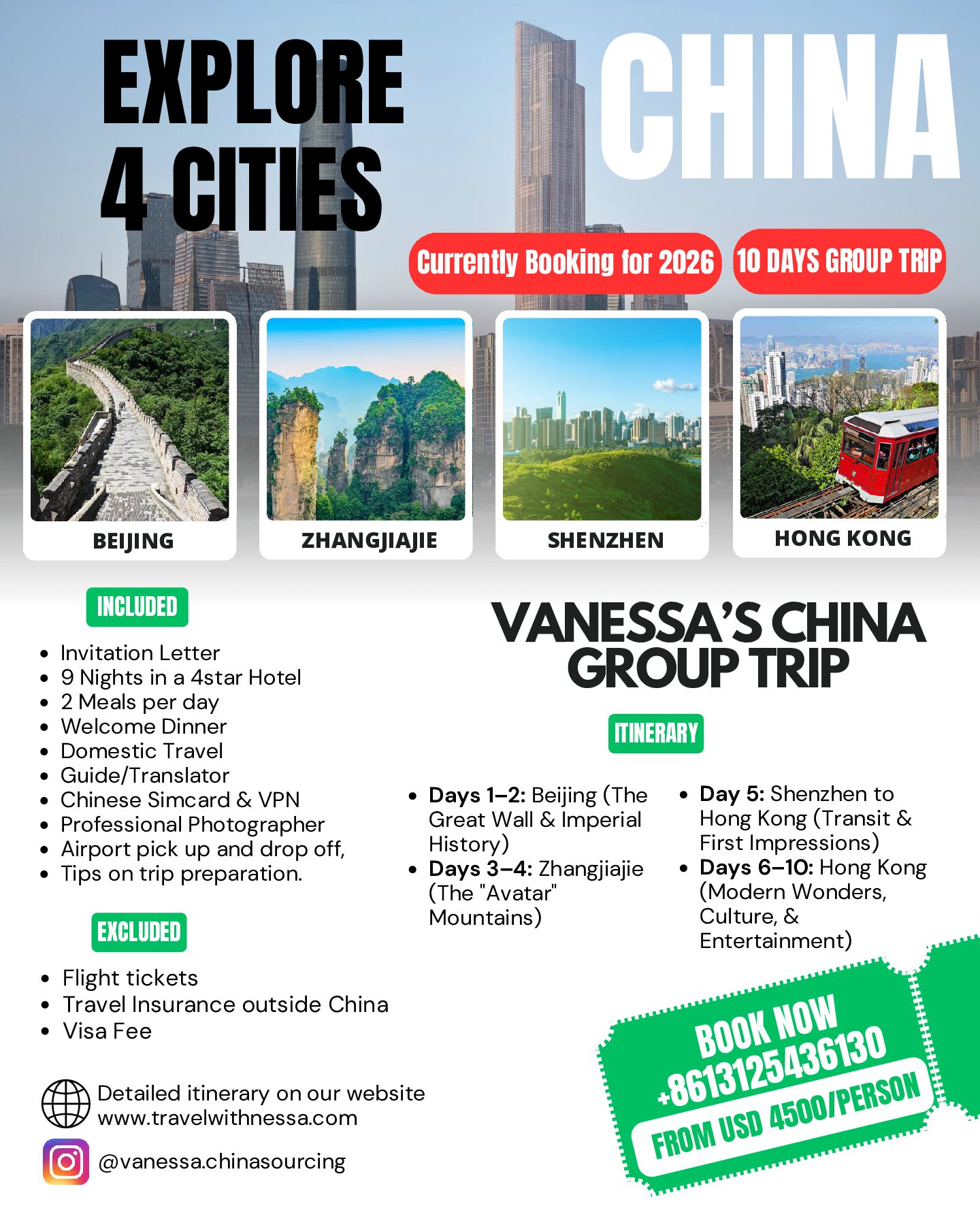 BEIJING-ZHANGJIAJIE- SHENZHEN- HONGKONG TRIP- 10 days